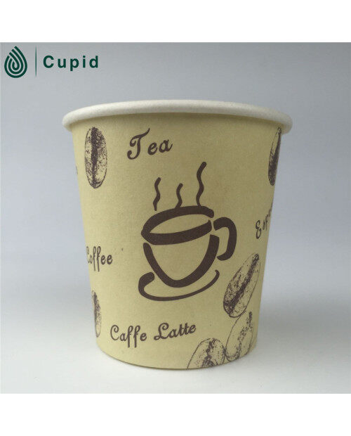 Single wall coffee to go paper cup for vending machine